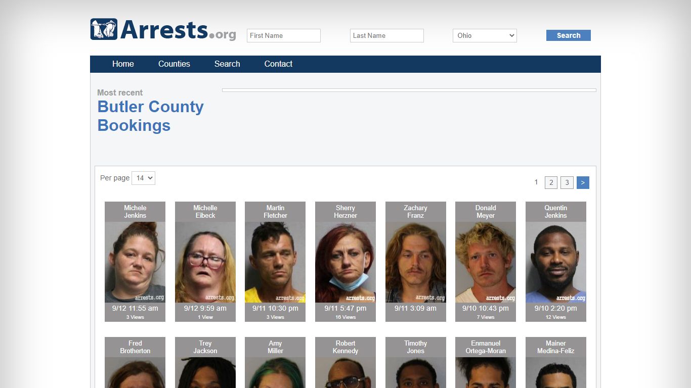 Butler County Arrests and Inmate Search