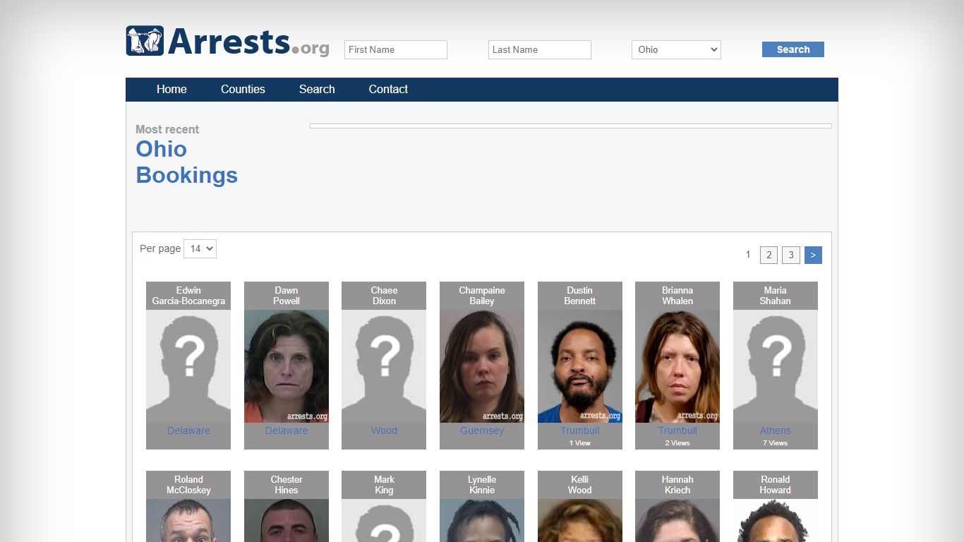 Ohio Arrests and Inmate Search